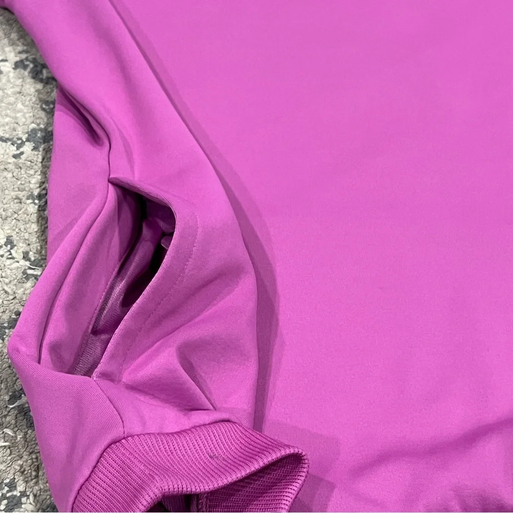 adidas Women’s Gear Up Hoodie Lilac Purple Soft Loose Fit XL - Picture 6 of 11